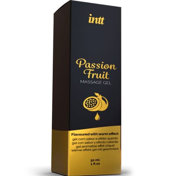 INTT MASSAGE & ORAL SEX - PASSION FRUIT FLAVORED MASSAGE GEL WITH HEAT EFFECT 3